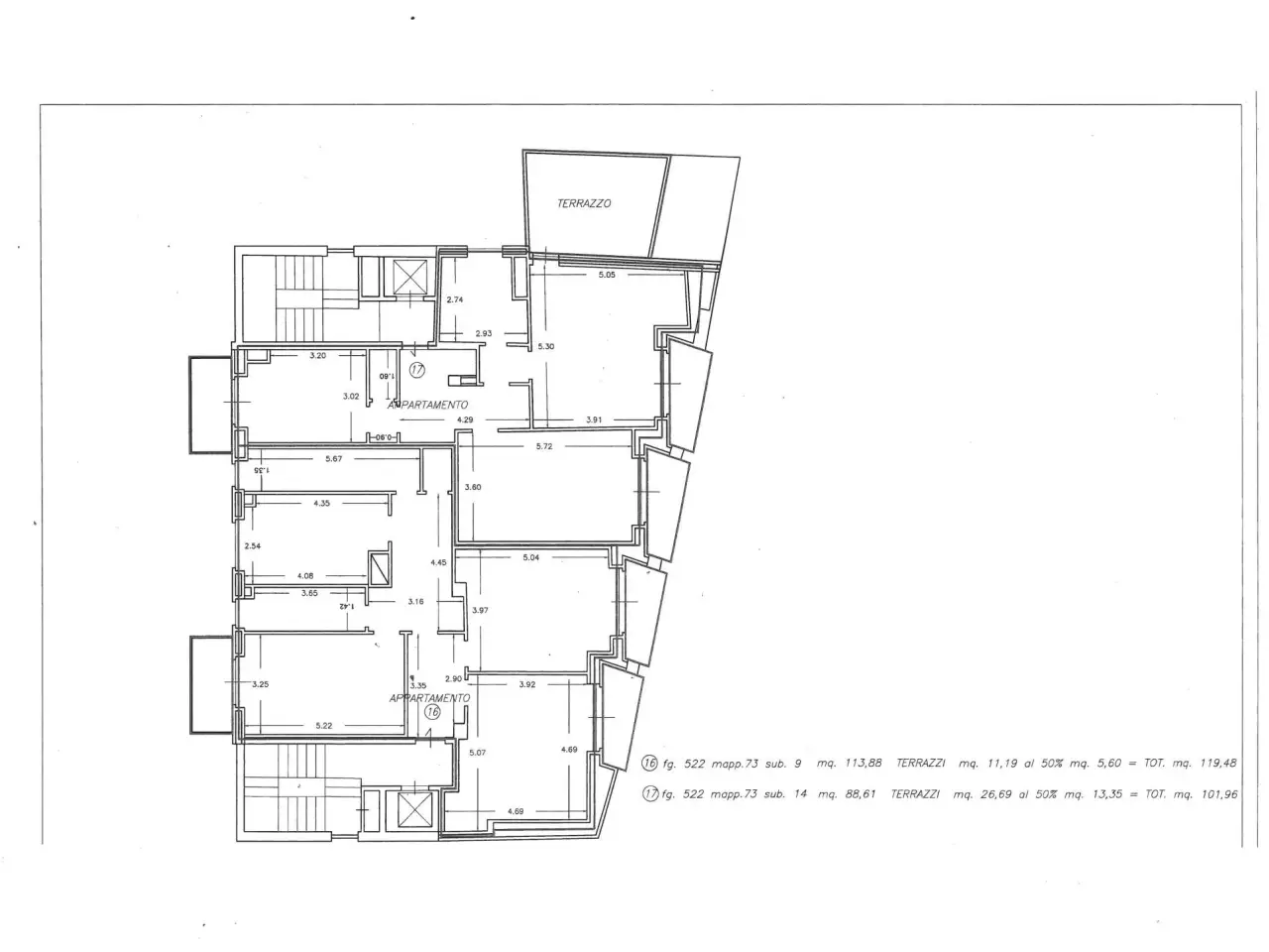 Trilocale in Corso San Gottardo 39, Milano - Planimetria 1