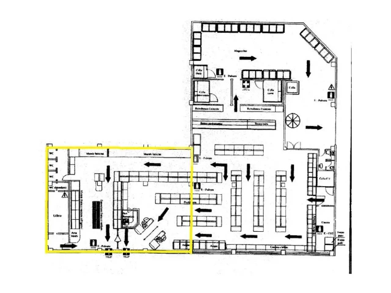 Negozio in Via delle Pozze 1, Capriolo, {3} - Planimetria 1