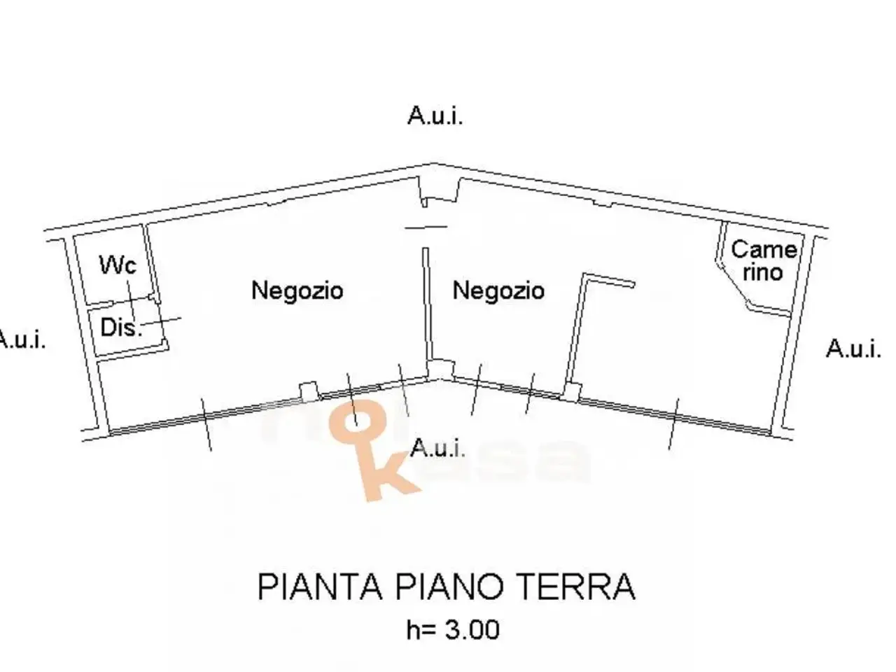Negozio in Via Maino 3, Cassano Magnago, {3} - Planimetria 1