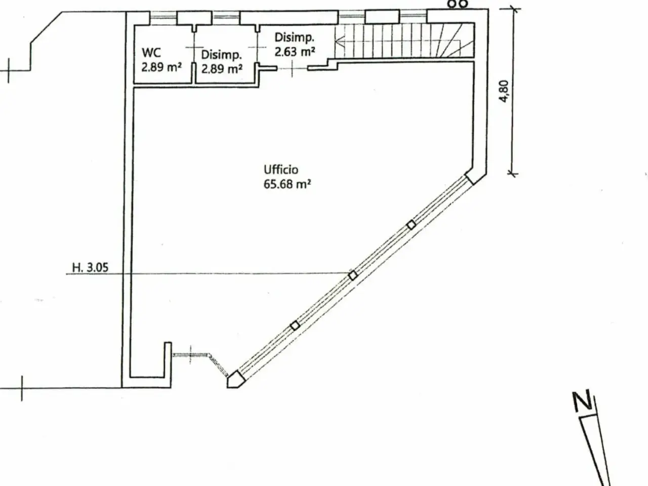 Locale commerciale in Via, Racines, {3} - Planimetria 1