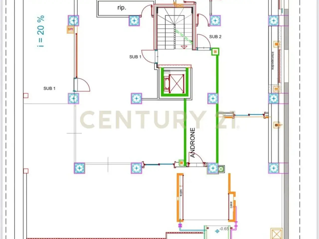Palazzina commerciale in Viale Mario Rapisardi 118, Catania, {3} - Planimetria 1