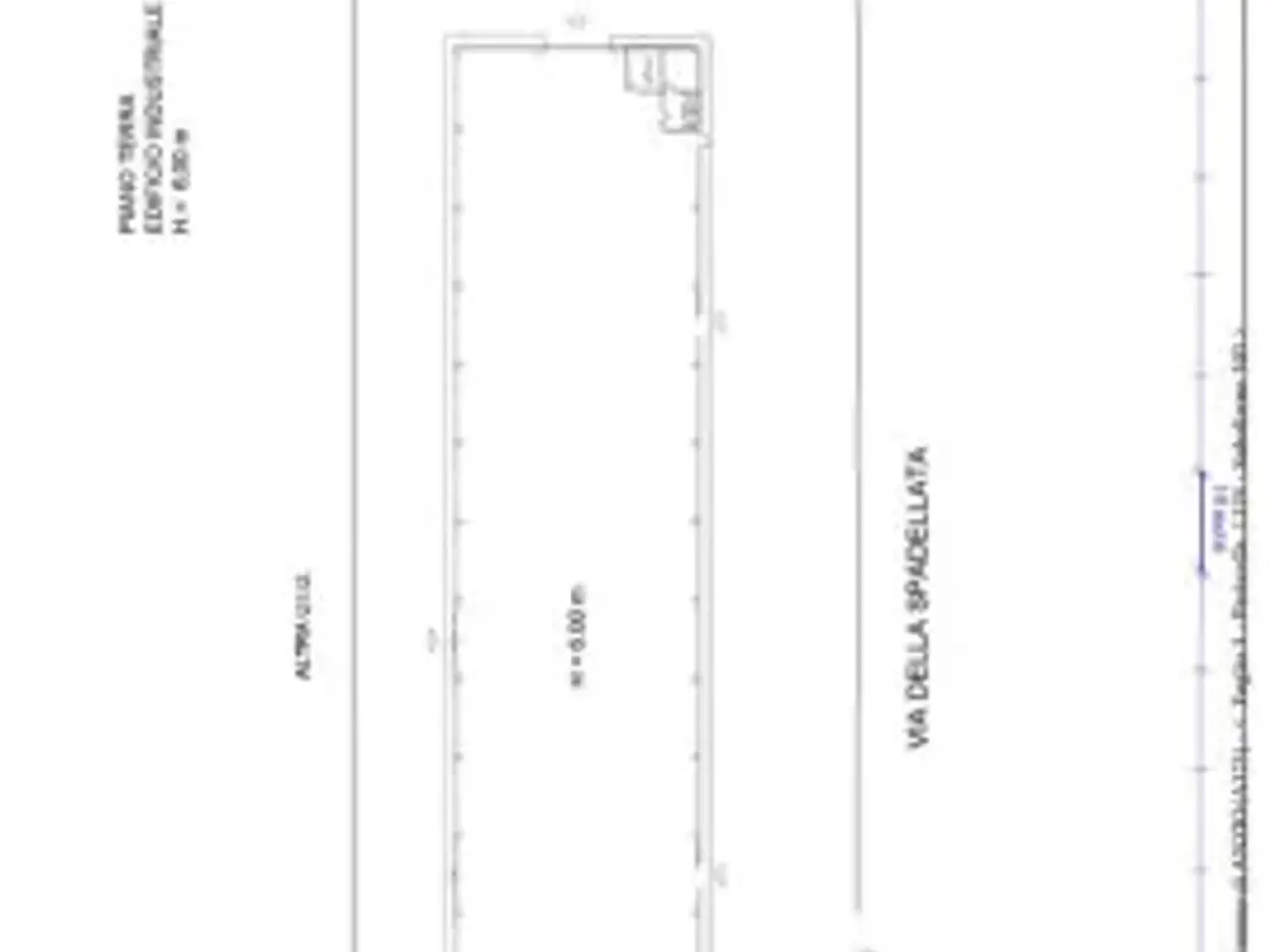 Capannone in Via della Spadellata, Anzio, {3} - Planimetria 1