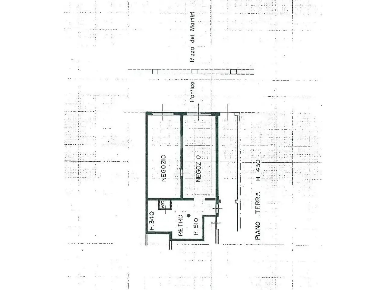 Negozio in Piazza Martiri 21, Carpi, {3} - Planimetria 1
