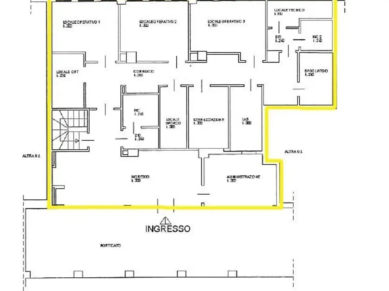 Locale commerciale in Via Gaspare Rotondi, Paderno Dugnano, {3} - Planimetria 1
