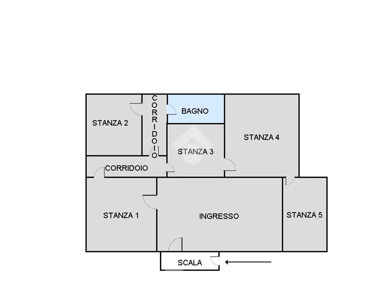 Magazzino in Traversa Leone 7, Portici, {3} - Planimetria 1