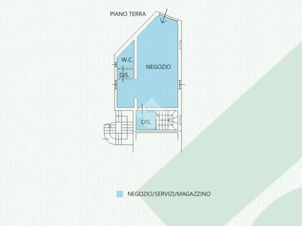 Negozio in Via Donizetti 36, Rho, {3} - Planimetria 1
