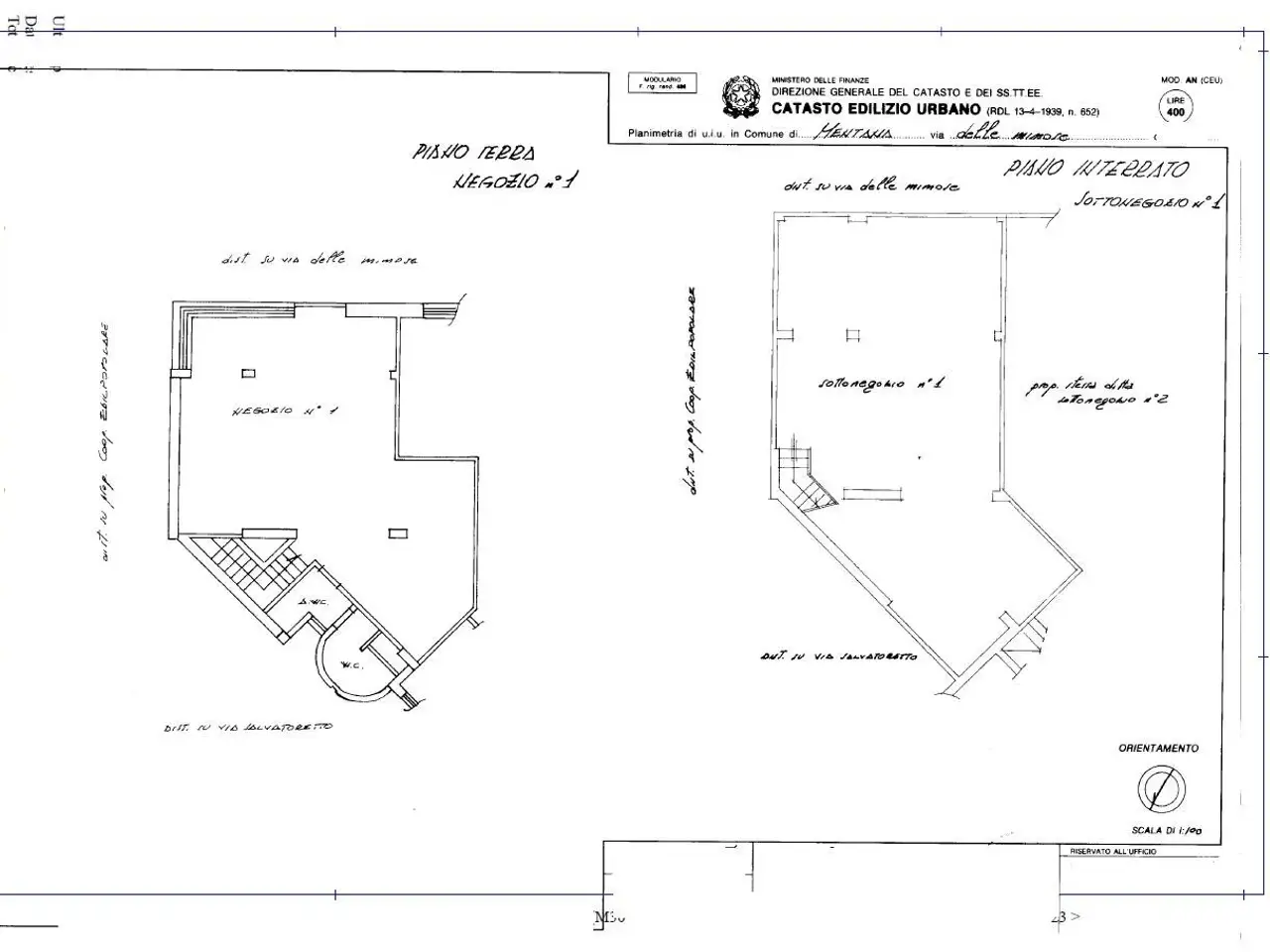 Negozio in Vie delle Mimose, Fonte Nuova, {3} - Planimetria 1