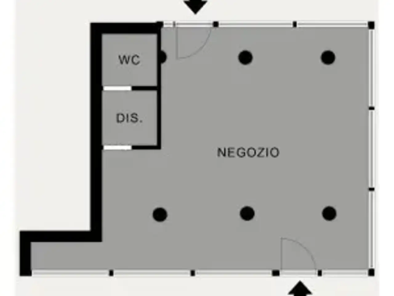 Negozio in Via Medaglia d'Oro Giulio Setti 5, Treviglio, {3} - Planimetria 1
