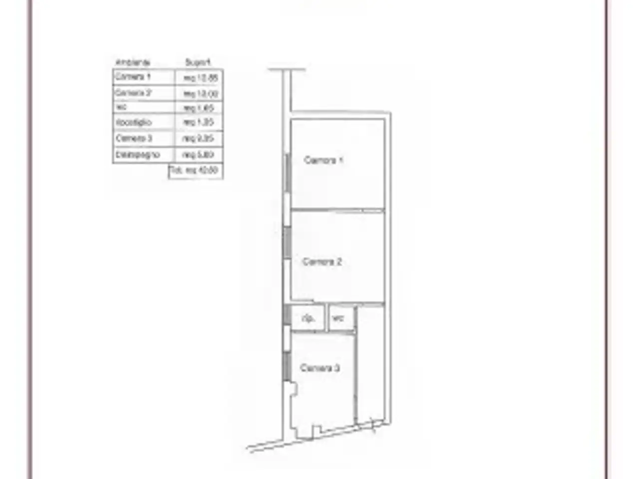 Ufficio in Via Girolamo Cerbone, Napoli, {3} - Planimetria 1
