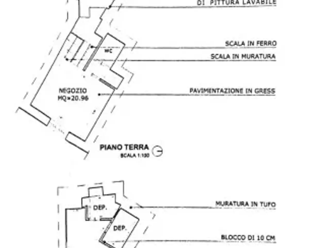 Negozio in Via Santa Teresa degli Scalzi 160, Napoli, {3} - Planimetria 1