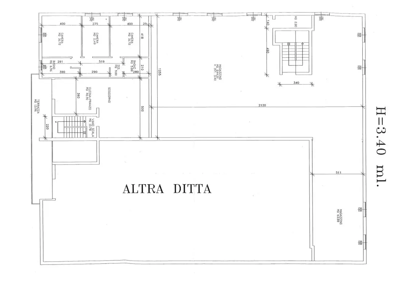 Capannone in , Albignasego, {3} - Planimetria 1