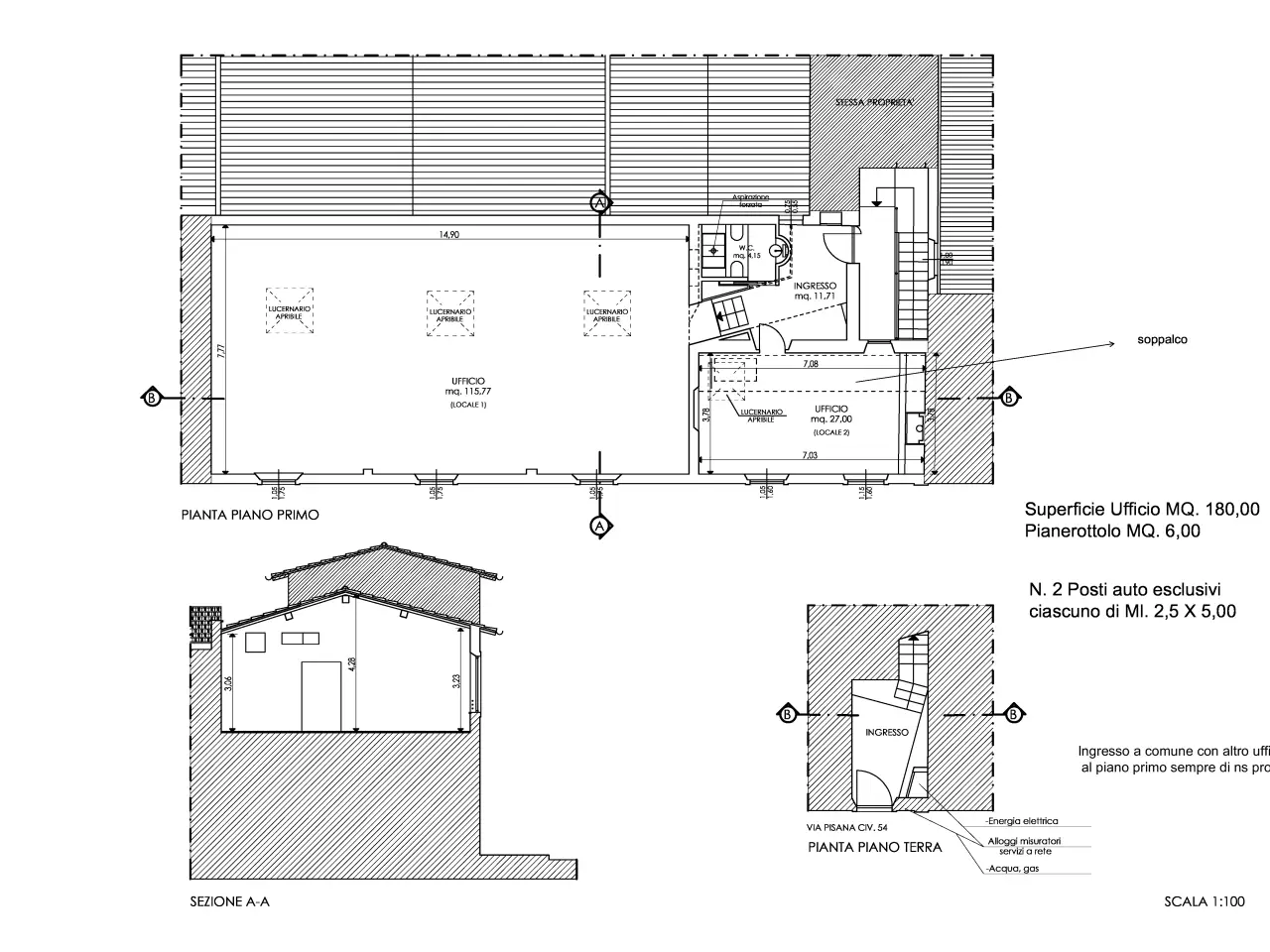 Ufficio in , Pontedera, {3} - Planimetria 1