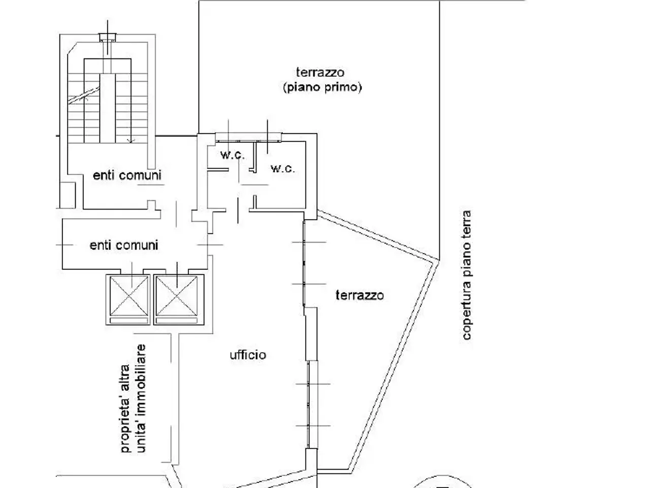 Ufficio in Via Mazzini 3/C, Cernusco Sul Naviglio, {3} - Planimetria 1