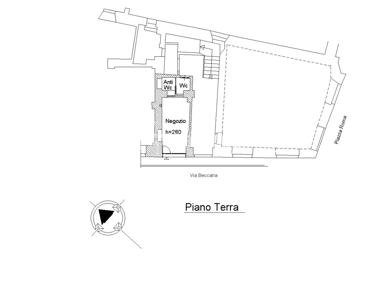 Negozio in Via Giovanni Battista Beccaria 12/a, Mondovi', {3} - Planimetria 1
