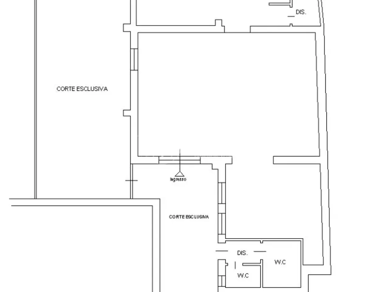 Negozio in Via del Canale 4/a, Fiumicino, {3} - Planimetria 1