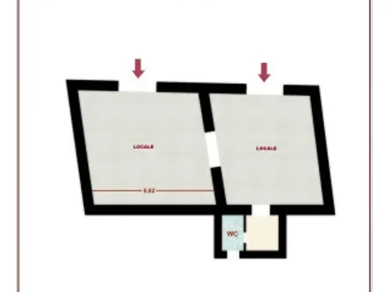 Negozio in Via Monte Faito, Napoli, {3} - Planimetria 1