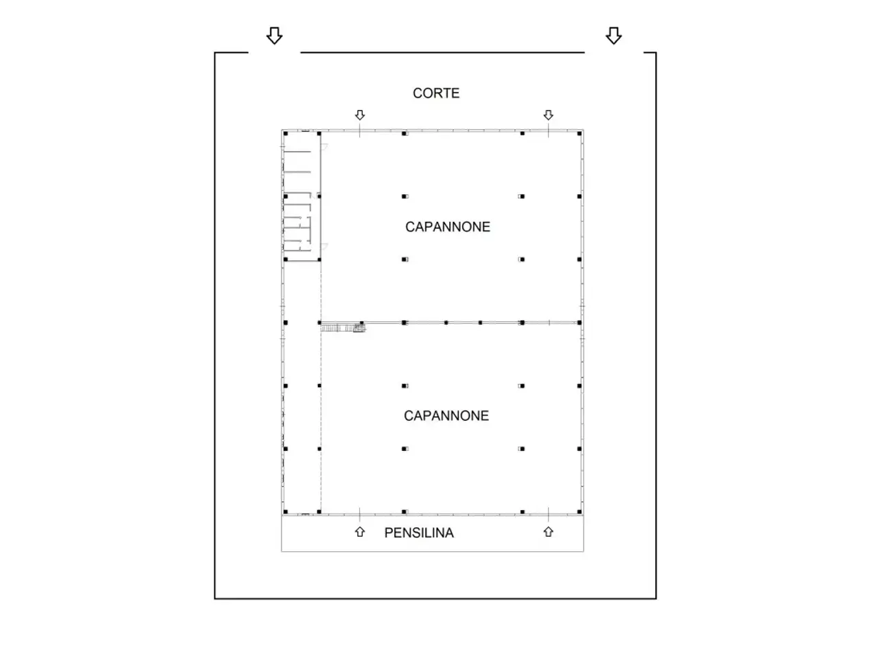 Capannone in , Cervia, {3} - Planimetria 1