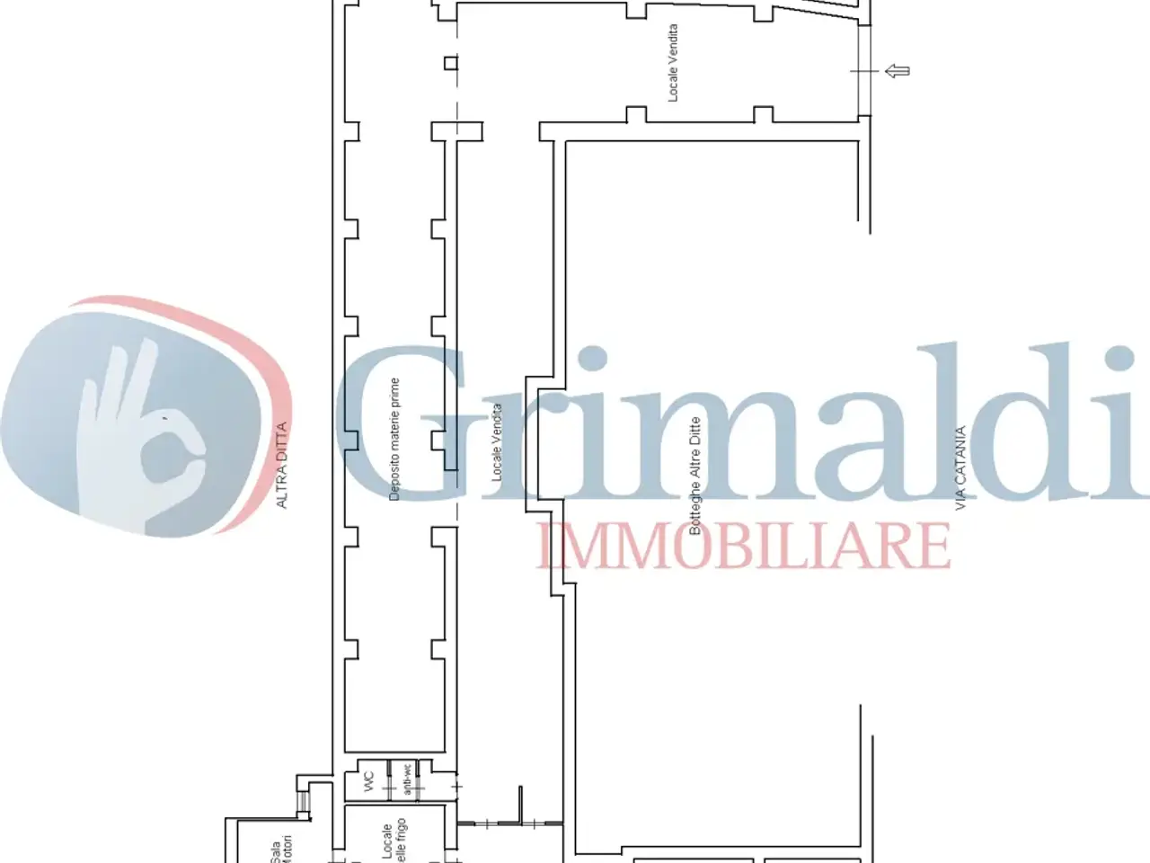 Negozio in Via Catania  276, Messina, {3} - Planimetria 1