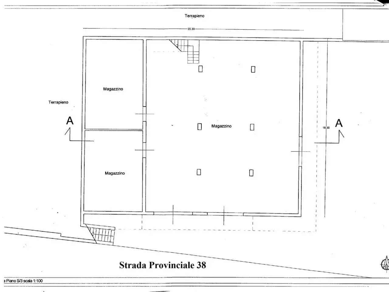 Palazzina commerciale in Via Piersanti Mattarella Snc, Belmonte Mezzagno, {3} - Planimetria 1