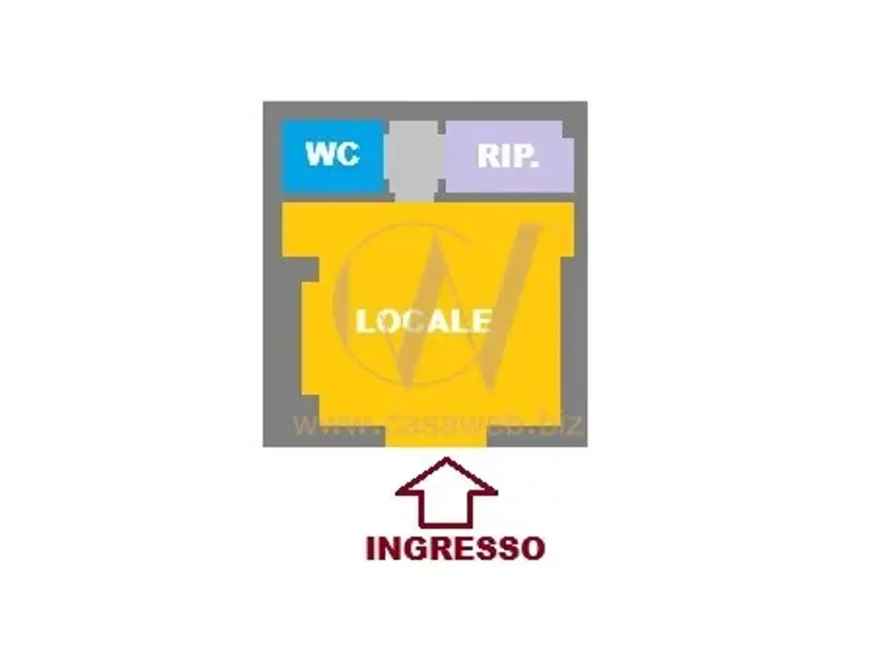 Negozio in Via Paolo Borsellino, Casandrino, {3} - Planimetria 1