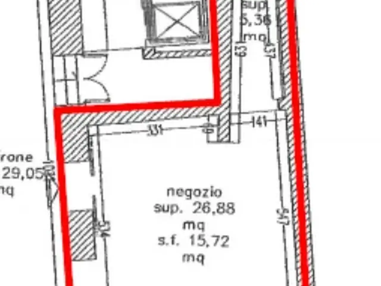Negozio in Via Roma Monselice, Monselice, {3} - Planimetria 1