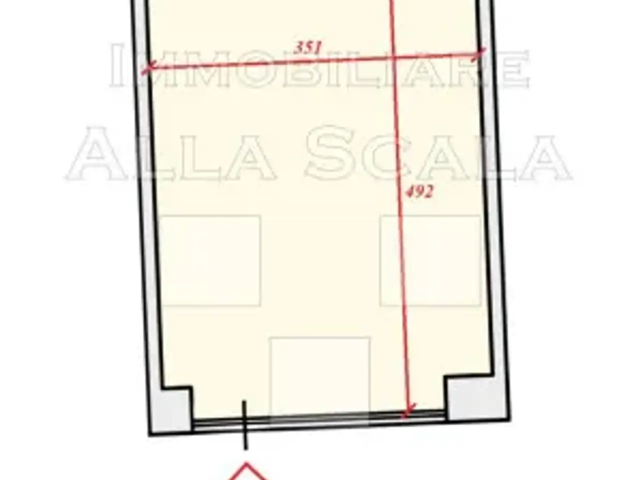Negozio in Via Cenisio, Milano, {3} - Planimetria 1