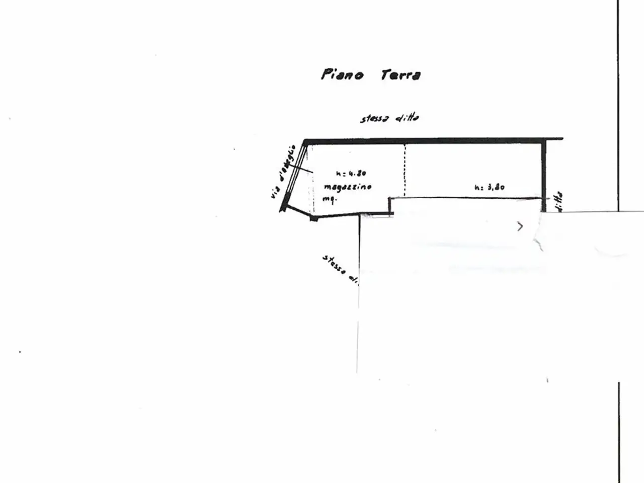 Magazzino in Via Vincenzo Gioberti 13, San Cataldo, {3} - Planimetria 1