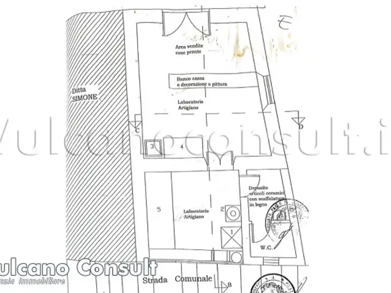 Magazzino in Piazzale San Vincenzo, Lipari, {3} - Planimetria 1