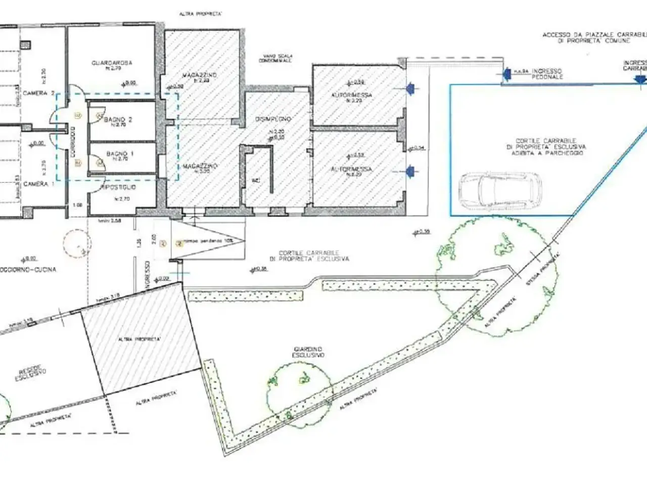 Laboratorio in Via dell' Olivuzzo, Firenze, {3} - Planimetria 1