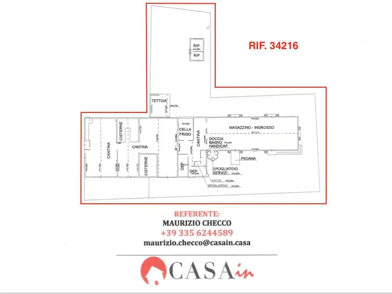 Capannone in Via Nove Martiri 12, Reggio Emilia, {3} - Planimetria 1