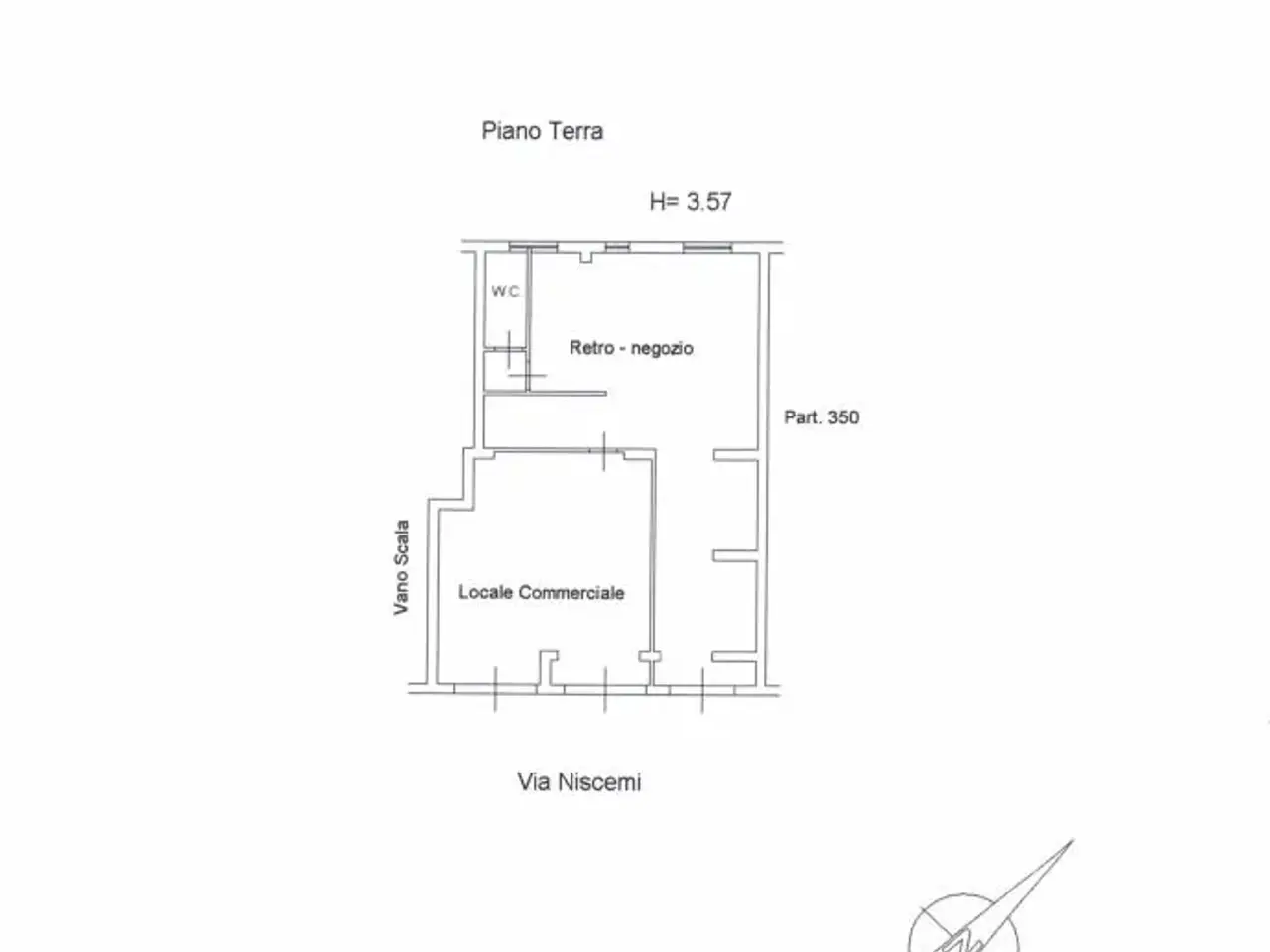 Locale commerciale in Via Niscemi 245, Caltanissetta, {3} - Planimetria 1