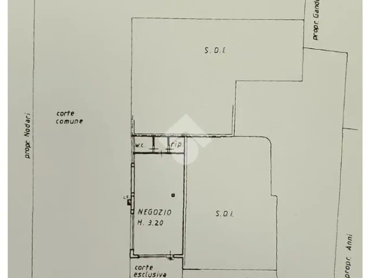 Negozio in Via XXIV Maggio 44, Longhena, {3} - Planimetria 1