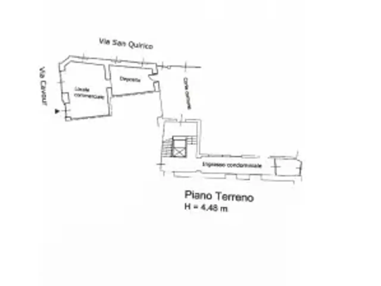 Negozio in Via Camillo Benso di Cavour 140, Asti, {3} - Planimetria 1