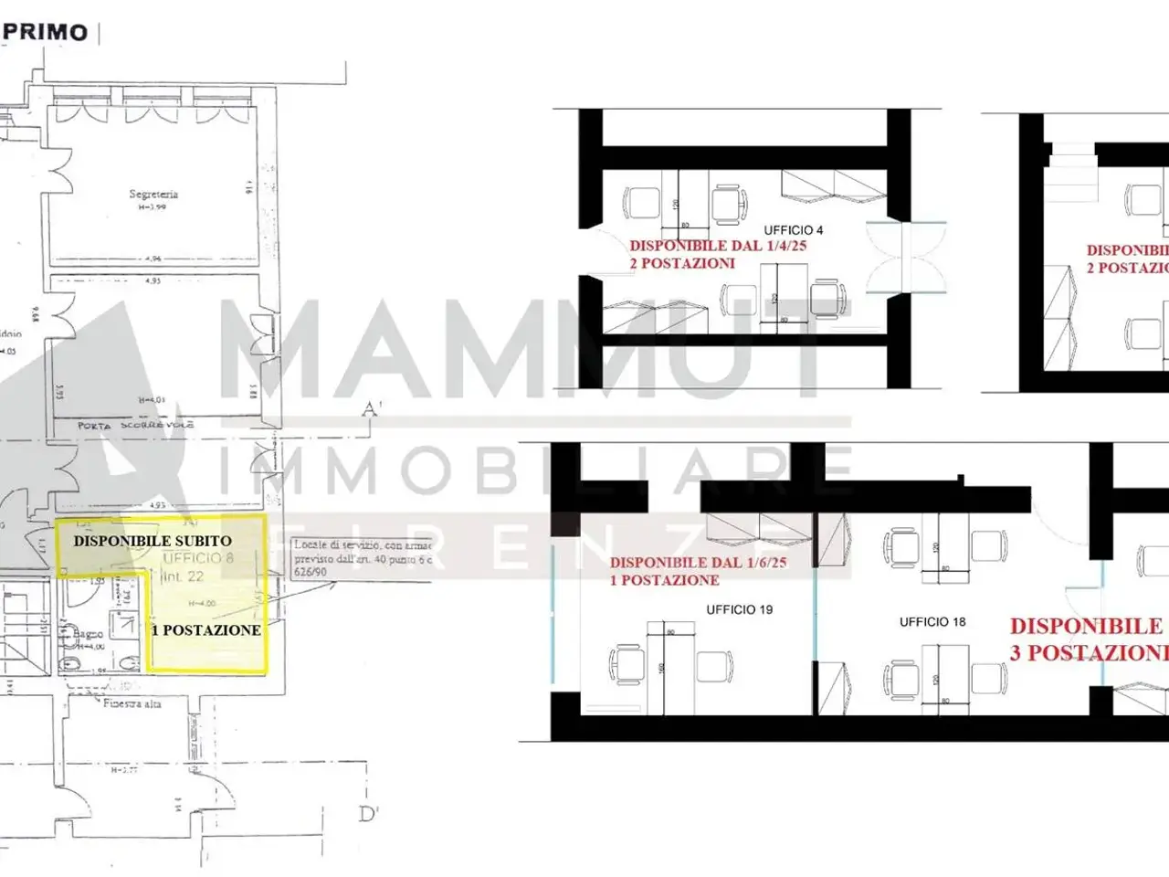 Ufficio in , Firenze, {3} - Planimetria 1