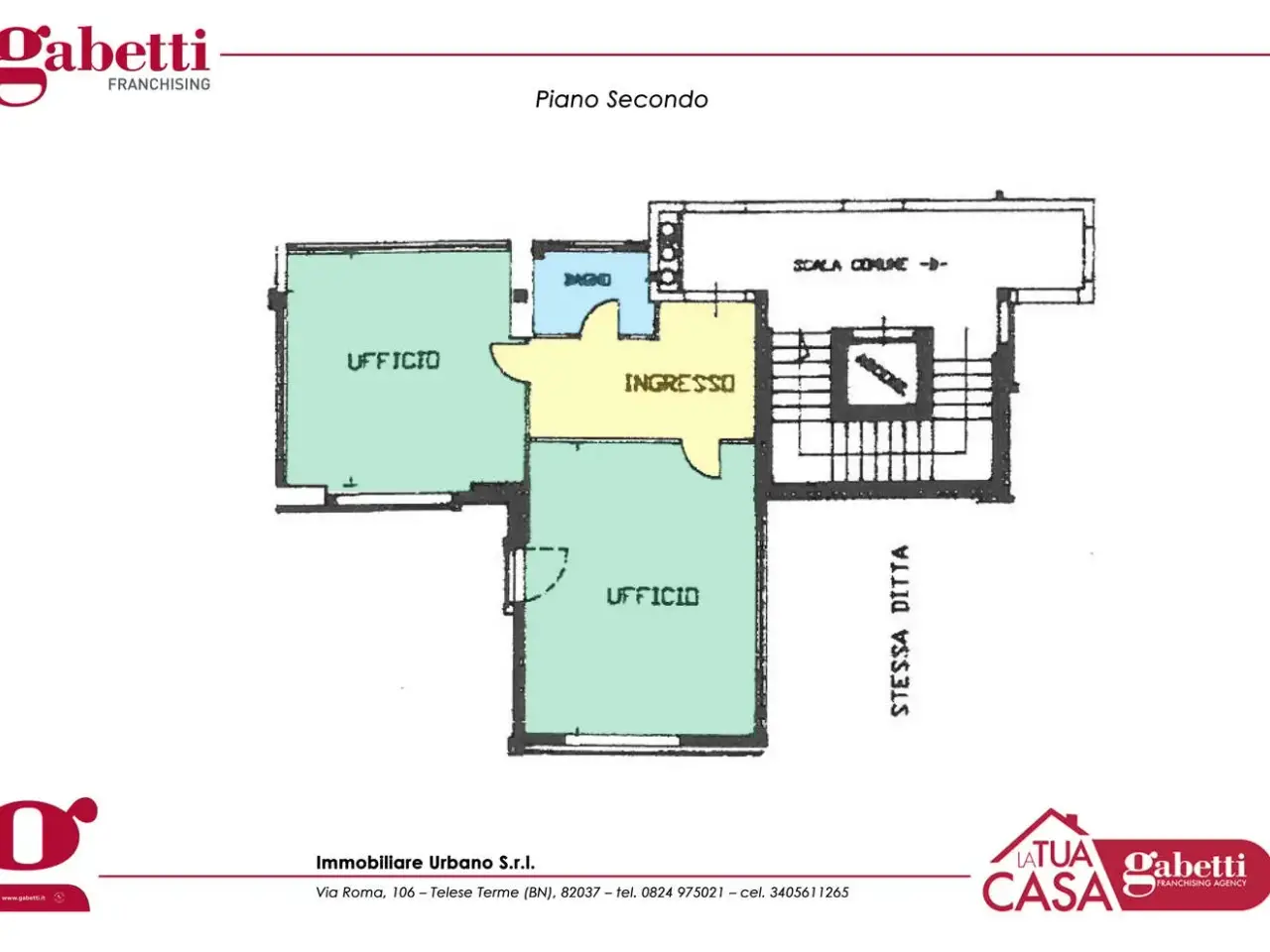Ufficio in Corso Trieste Snc, Telese, {3} - Planimetria 1