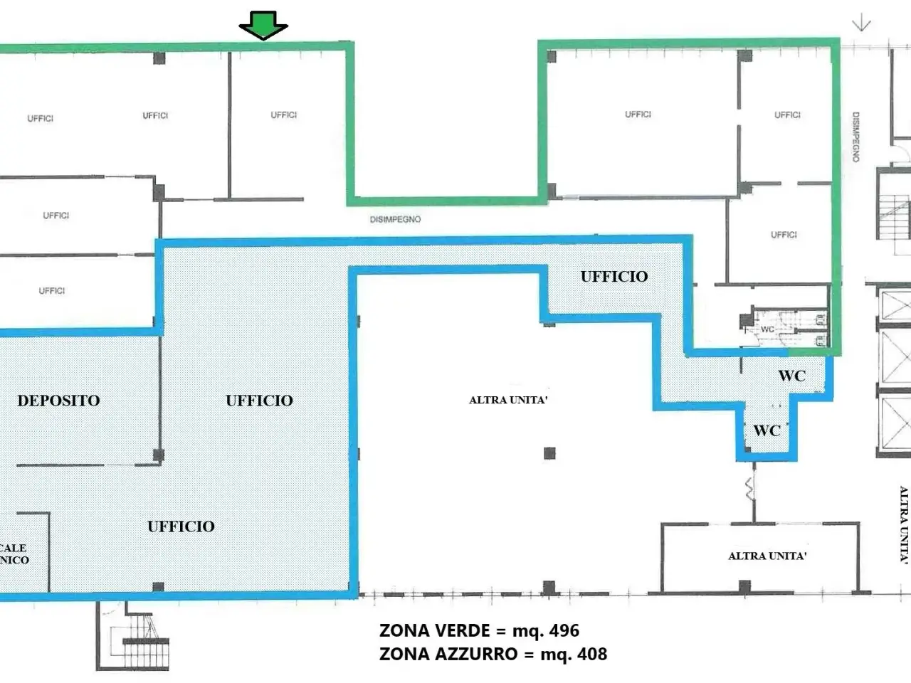 Ufficio in Corso Cuneo 15, Venaria Reale, {3} - Planimetria 1