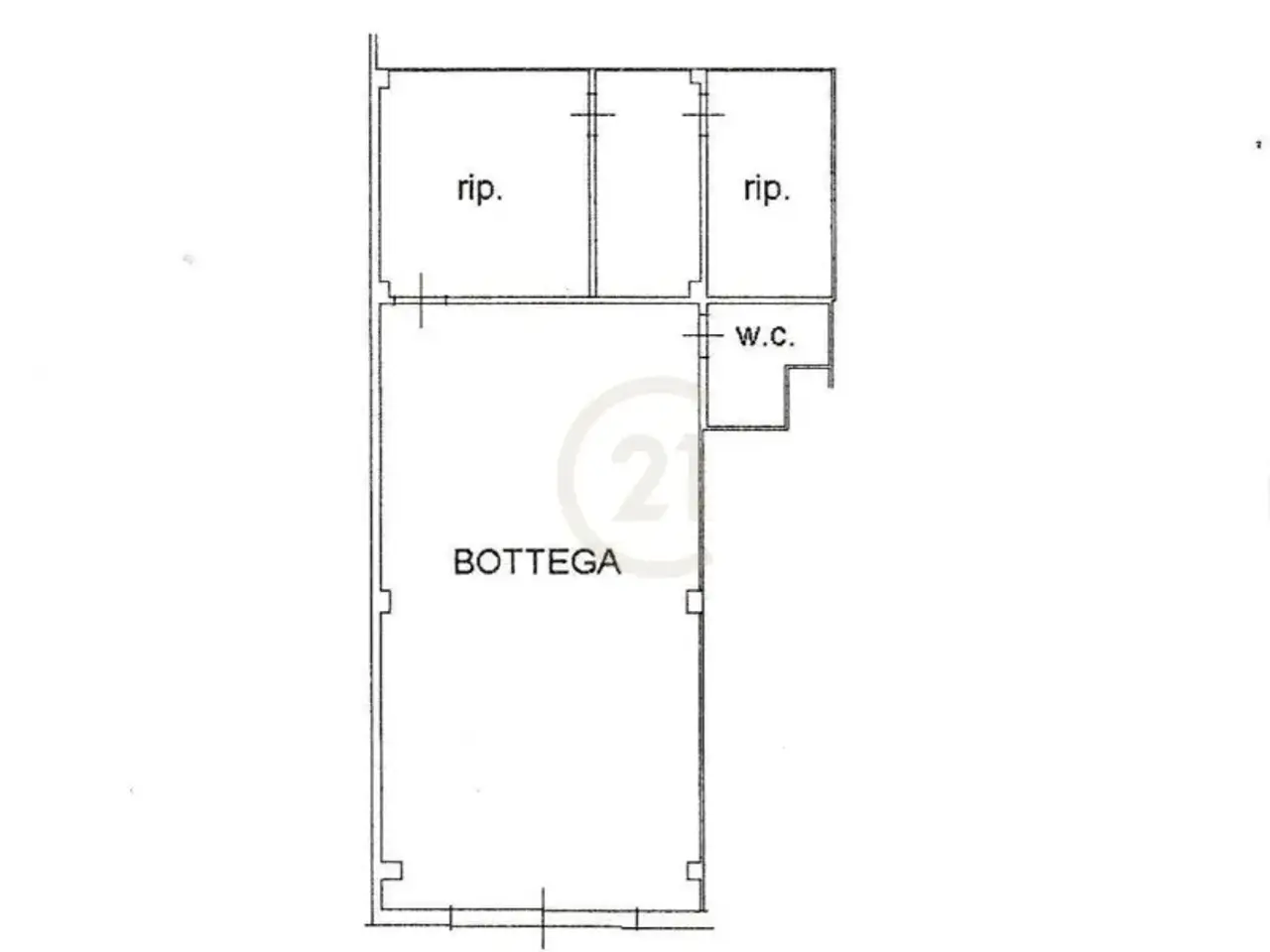 Palazzina commerciale in Via dei Vespri 289, Misterbianco, {3} - Planimetria 1