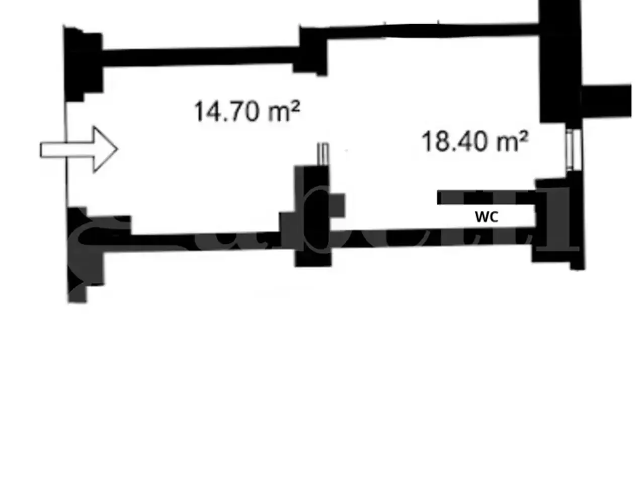 Negozio in Via Brescia, Roma, {3} - Planimetria 1