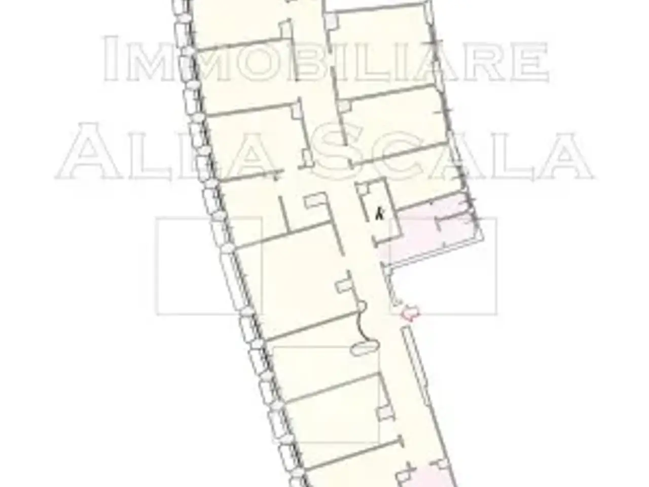 Ufficio in Piazza Camillo Benso di Cavour, Milano, {3} - Planimetria 1