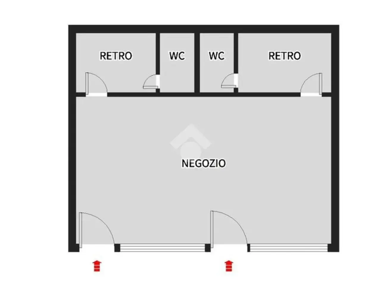 Negozio in Via Giacomo Ciamician 4, Padova, {3} - Planimetria 1