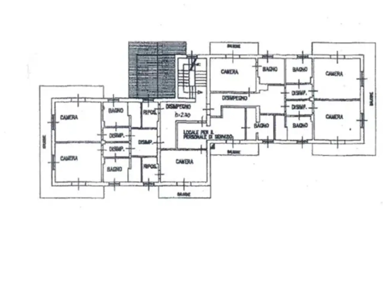 Hotel in Via Roma, Pellegrino Parmense, {3} - Planimetria 1