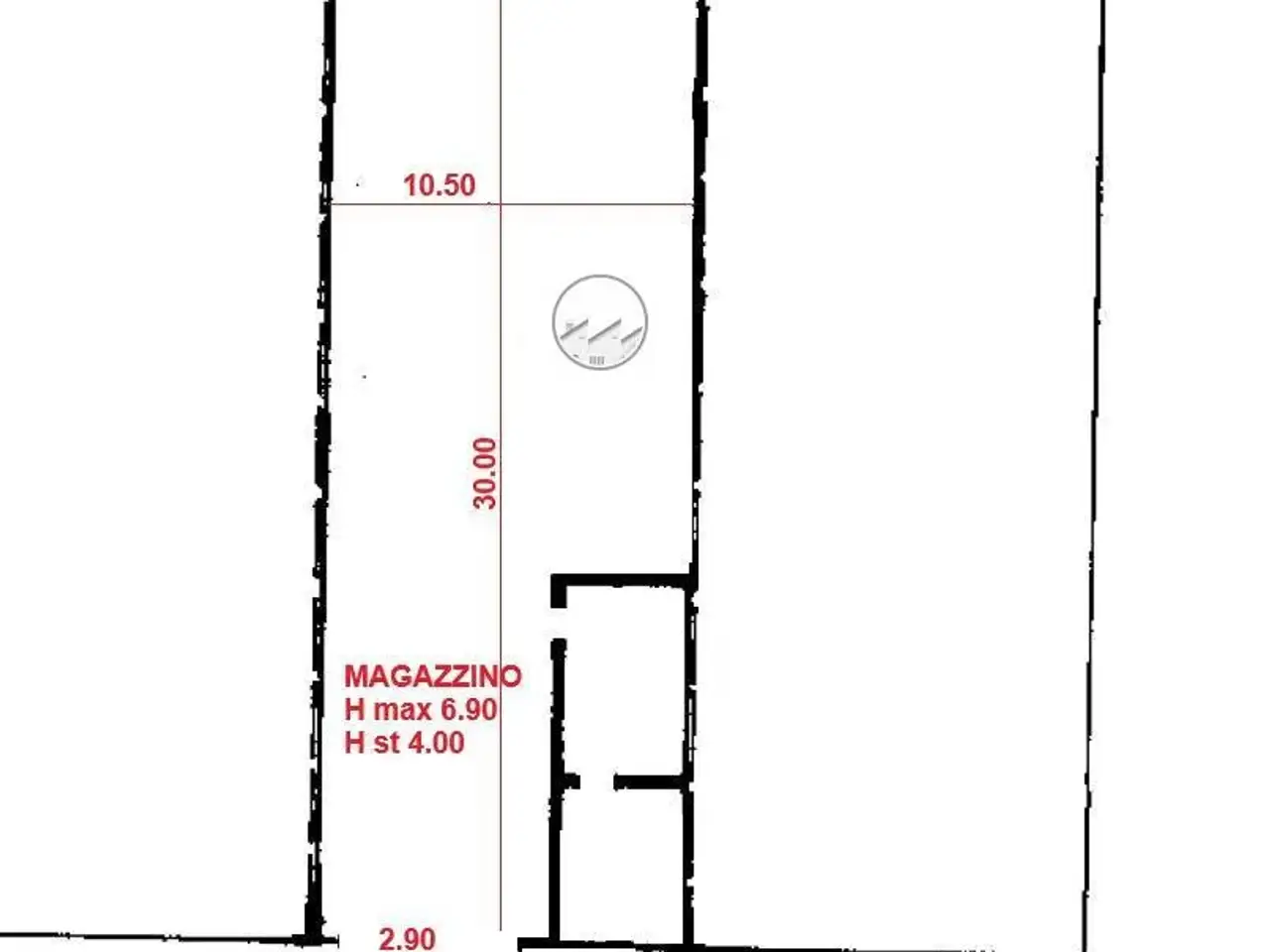 Capannone in Via Vigentina 9, Pavia, {3} - Planimetria 1