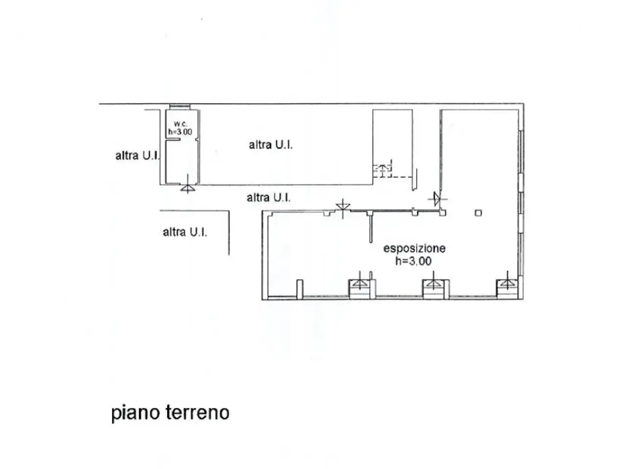 Negozio in Via Priv. P. Maroncelli 1, Lecco, {3} - Planimetria 1