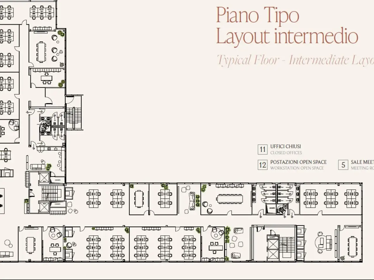 Ufficio in Viale Sarca 336, Milano, {3} - Planimetria 1