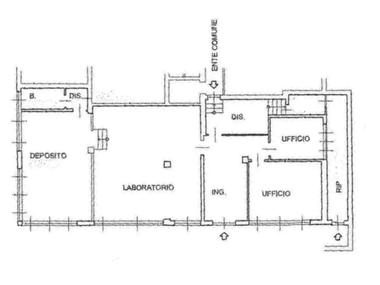 Ufficio in Via Giacomo Matteotti 1, Bernareggio, {3} - Planimetria 1