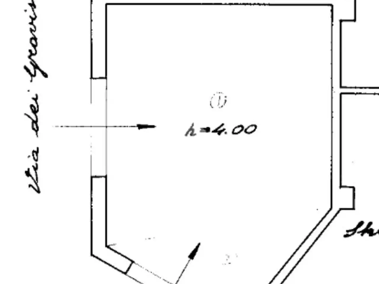 Magazzino in Via Flavia 60, Trieste, {3} - Planimetria 1