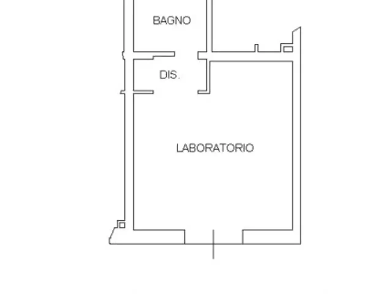 Negozio in Corso Giuseppe Mazzini 169, Lugo, {3} - Planimetria 1