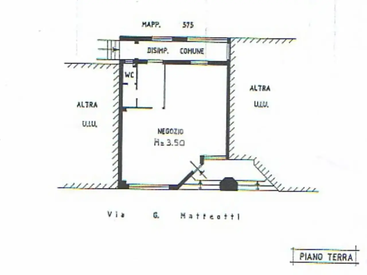 Negozio in Via Matteotti 15, San Vittore Olona, {3} - Planimetria 1
