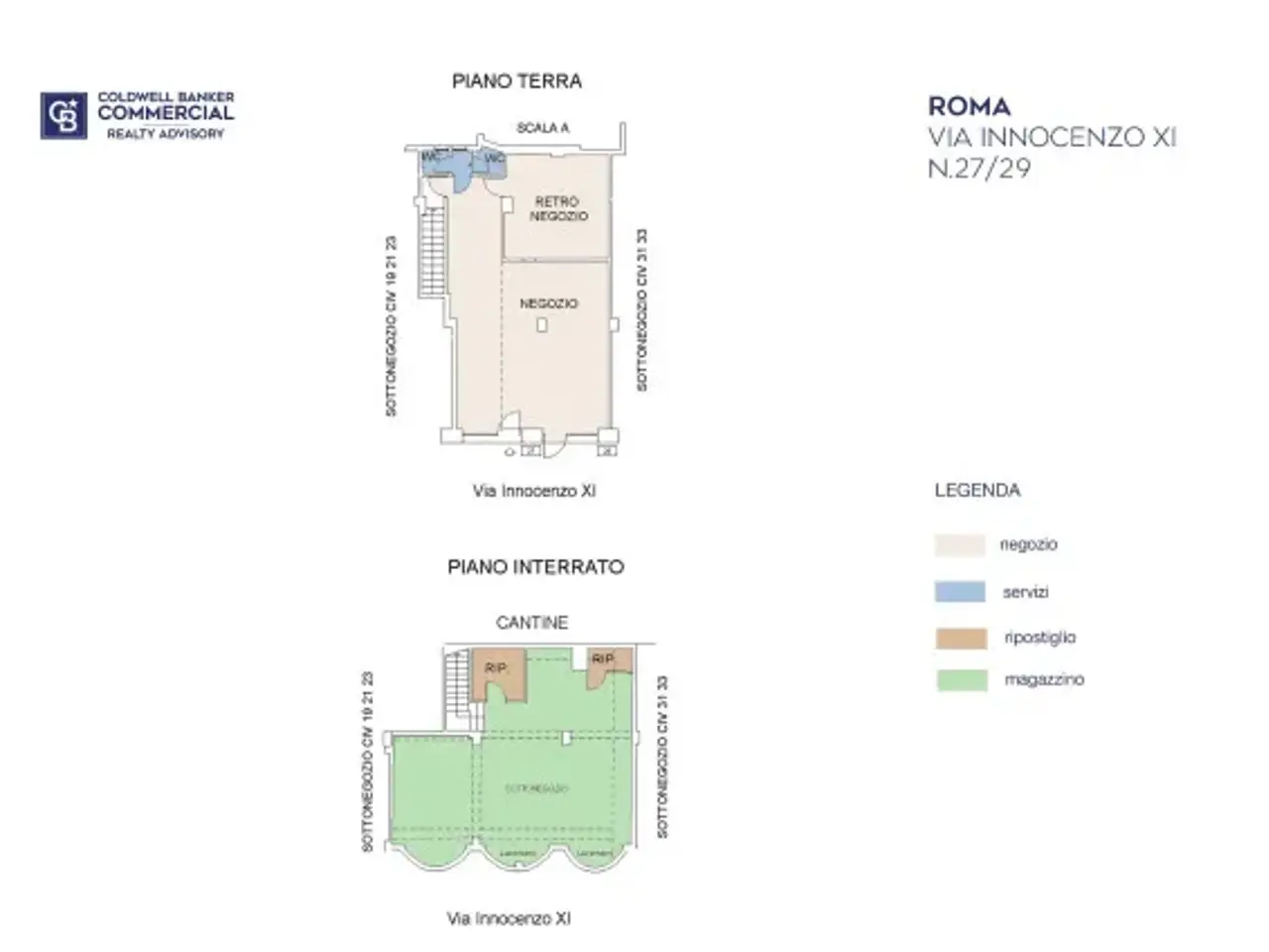 Negozio in Via Innocenzo XI 27, Roma, {3} - Planimetria 1