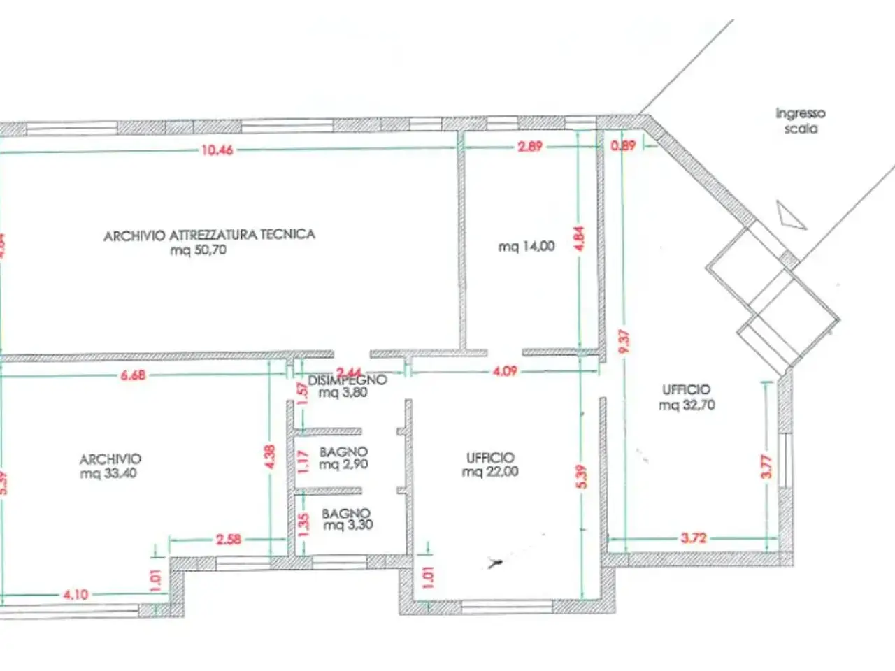 Ufficio in Via Polledrera 1, Cassino, {3} - Planimetria 1